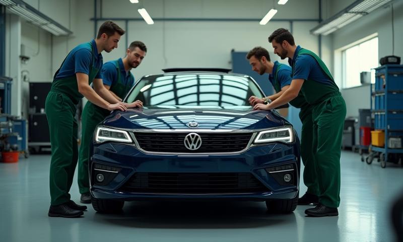 Équipe AutoPropre Solutions en pleine préparation d'un véhicule